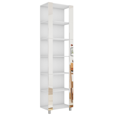 Угловой терминал "Универсальный" Зеркало (Белый снег 350х2400х440)